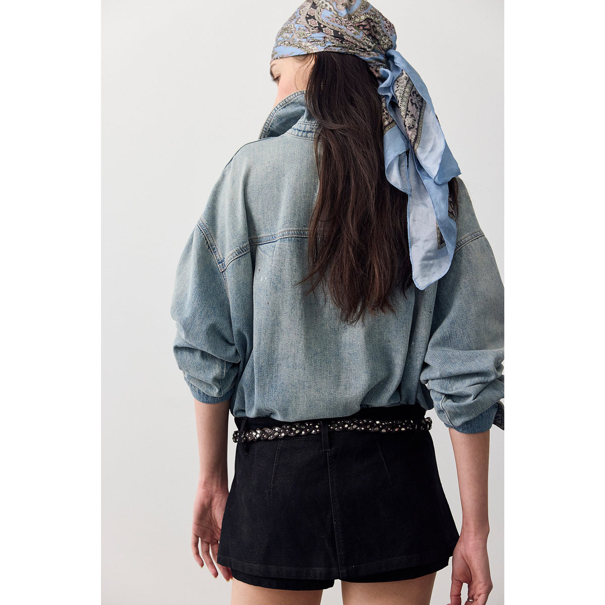 Free People Womens Gallivanting Suede Skort - Black