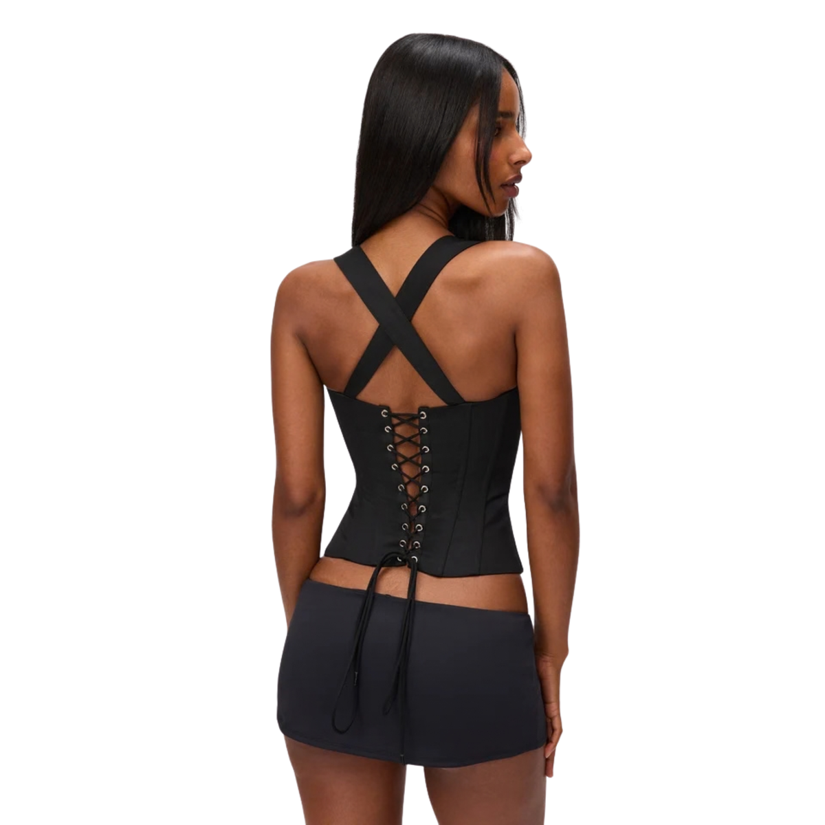 Guizio Womens Gia Corset-Black