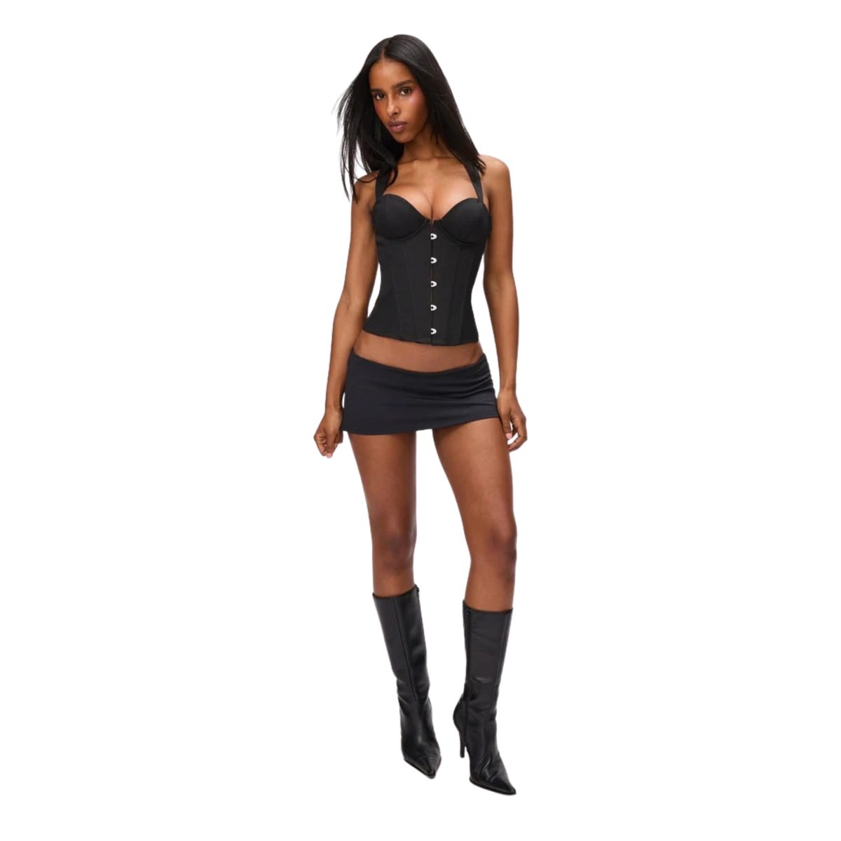 Guizio Womens Gia Corset-Black