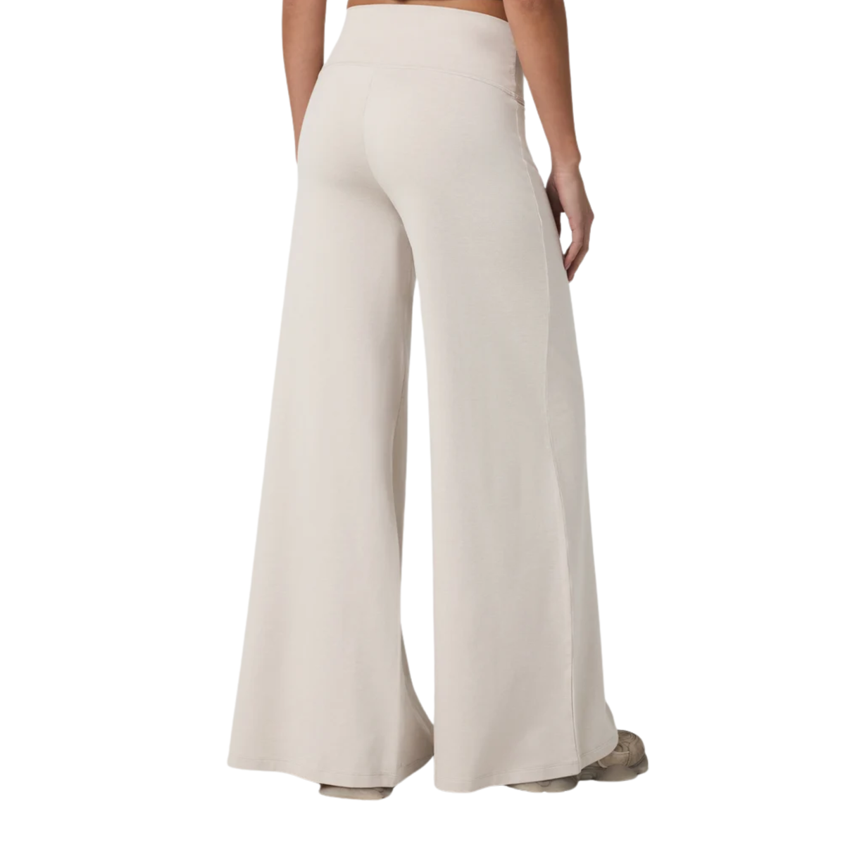 Vuori Womens Halo Easy Wideleg Pant- Ecru Heather