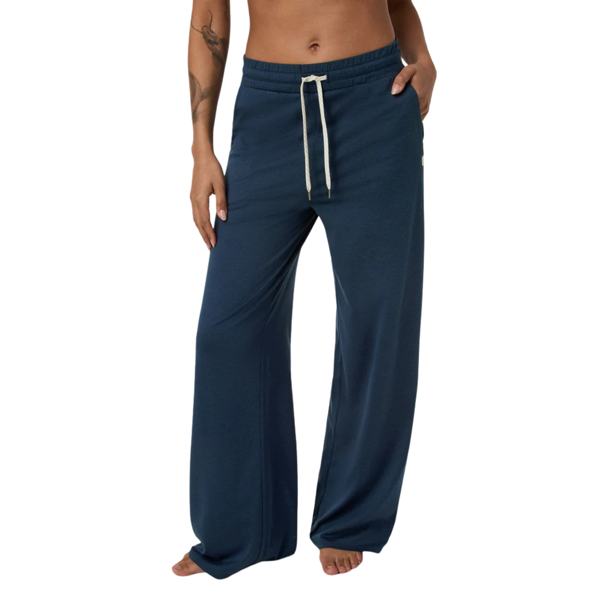 Vuori Womens Halo Essential Wideleg- Blue Coast Heather