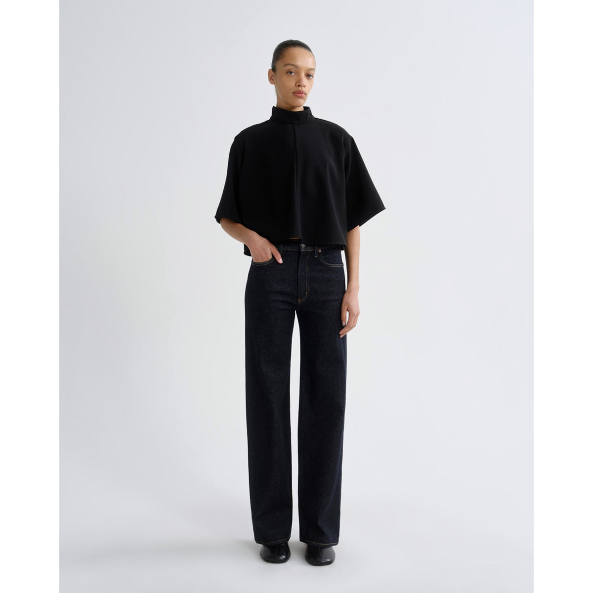 Agolde Womens Harper Jean M/R Relaxed Straight in Rinse