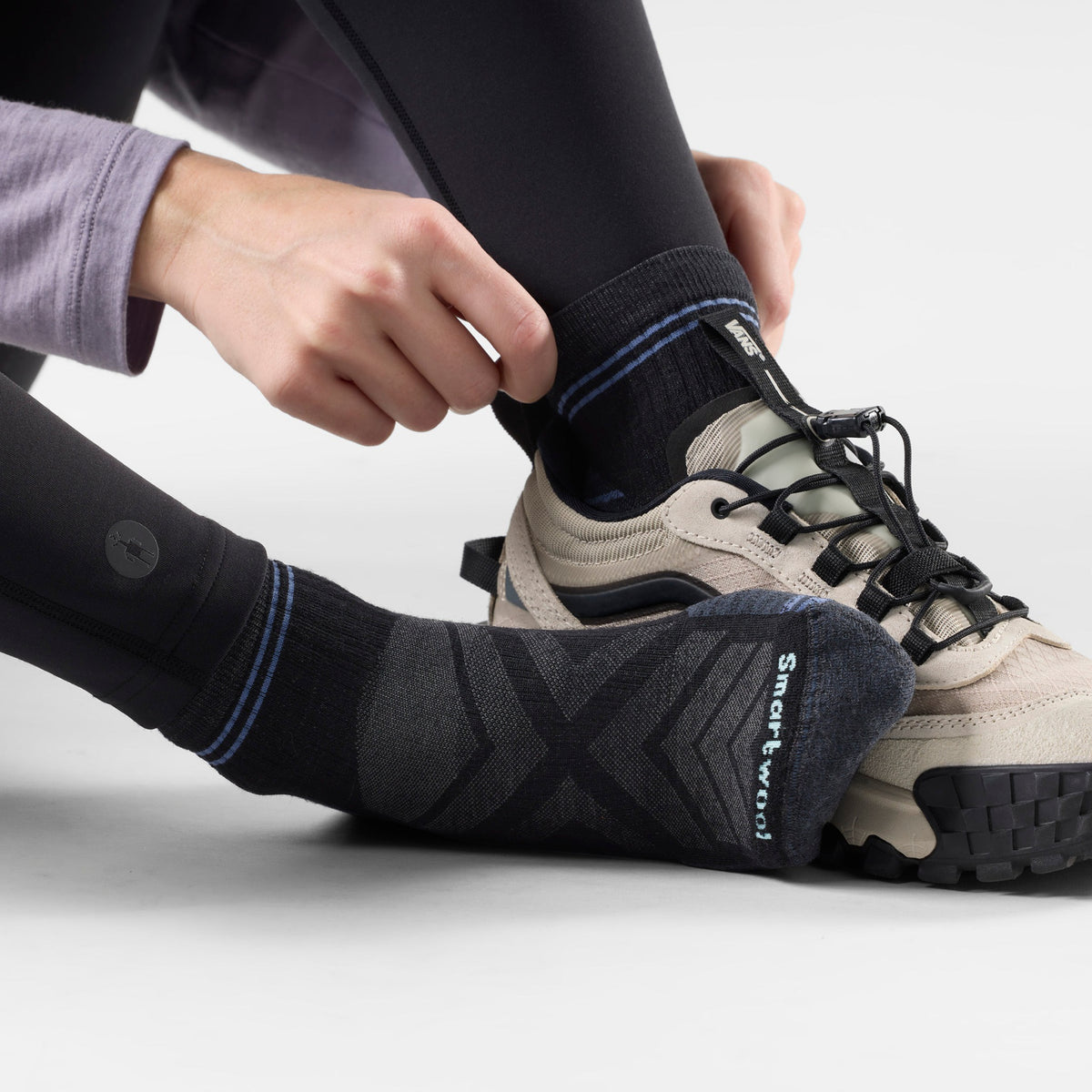 Smartwool Womens Hike Targeted Cushion Ankle Socks - Black