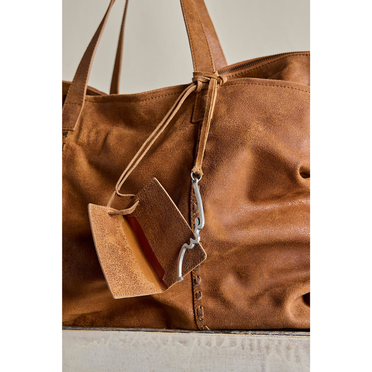 Free People Womens Hollis Tote - Cognac