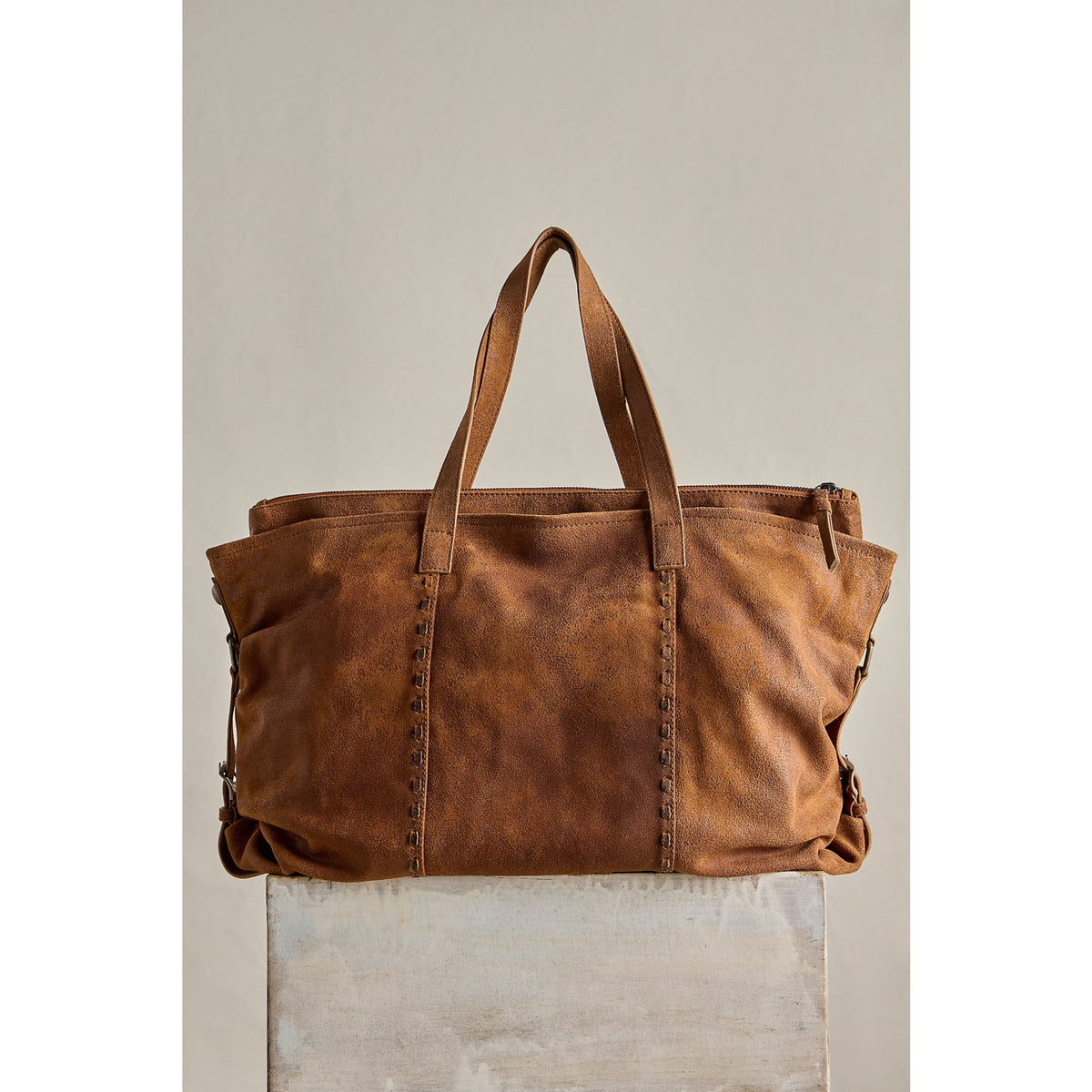 Free People Womens Hollis Tote - Cognac