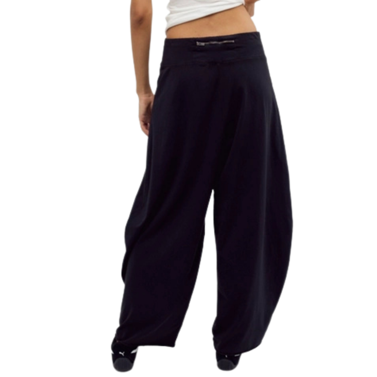 Free People Womens Hot Shot Easy Pant-0009_Solid Black