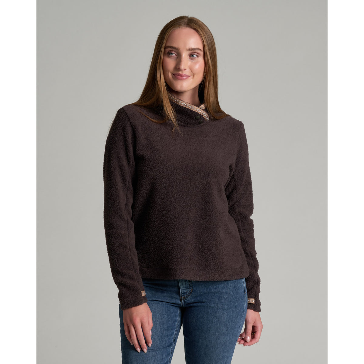 Kuhl Womens Hygge Snap Pullover - French Roast