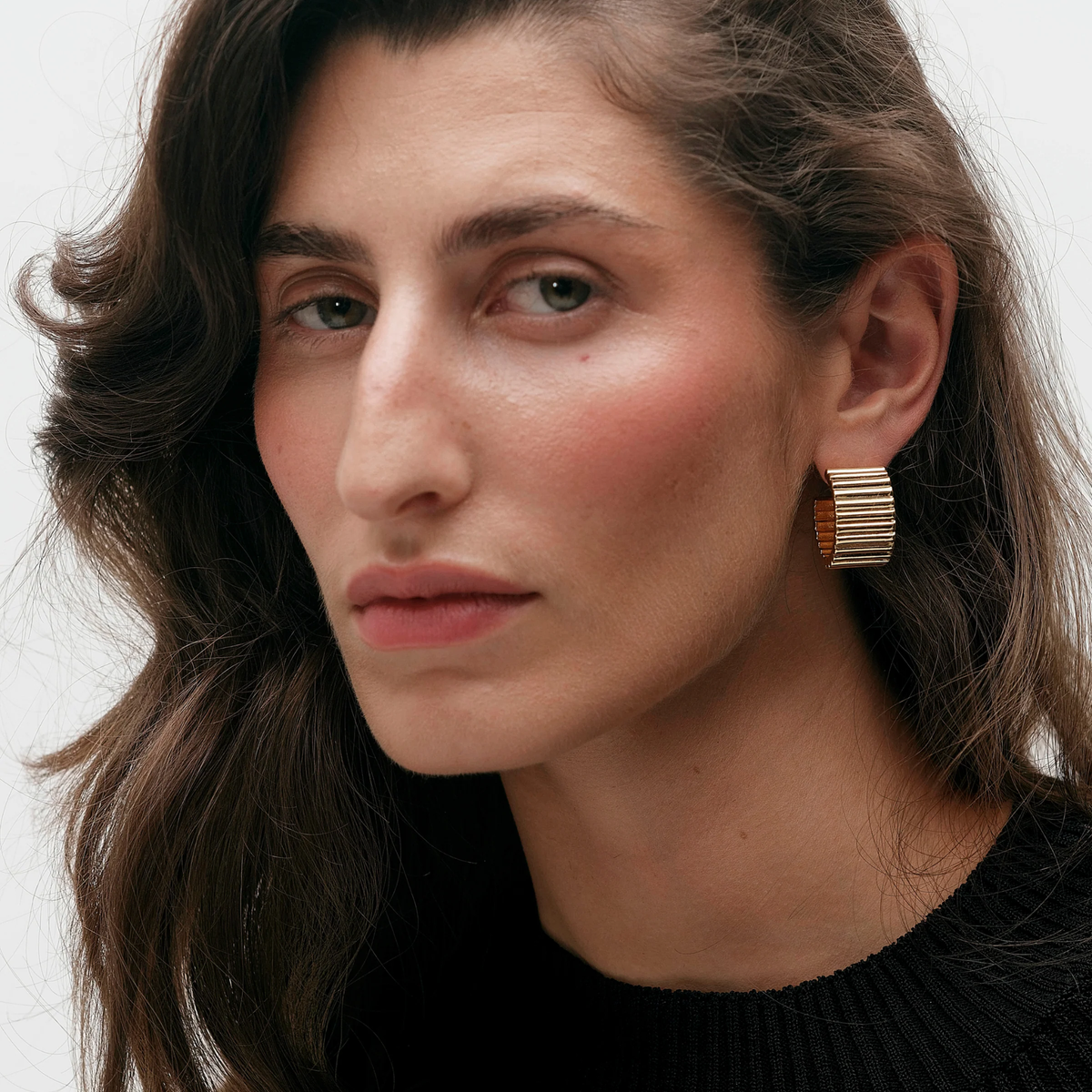 Heaven Mayhem Womens Ines Earrings In Gold-Gold