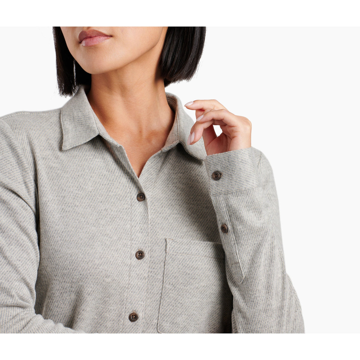 Kuhl Womens Innovatr Knit Flannel - Flint
