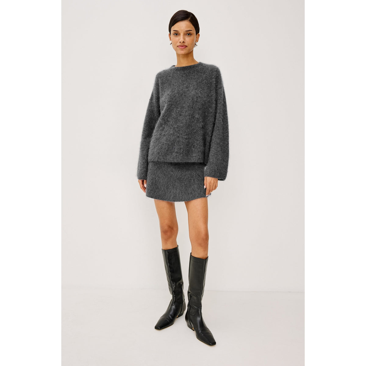 Rails Womens Joel Sweater in Charcoal - Charcoal