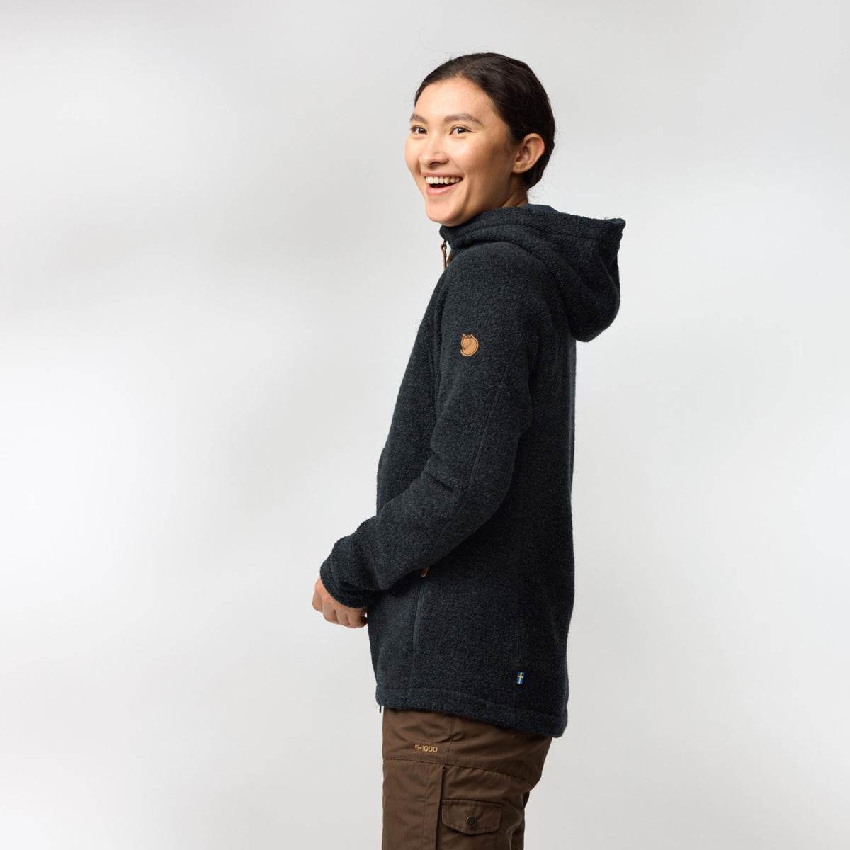 Fjallraven Womens Kaitum Fleece - Black Oak