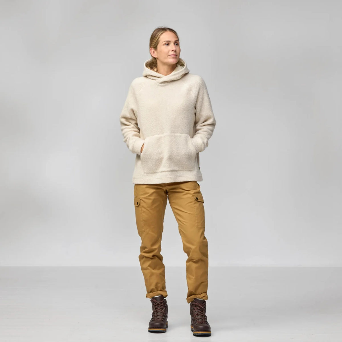 Fjallraven Womens Kaitum Hoodie - Chalk White
