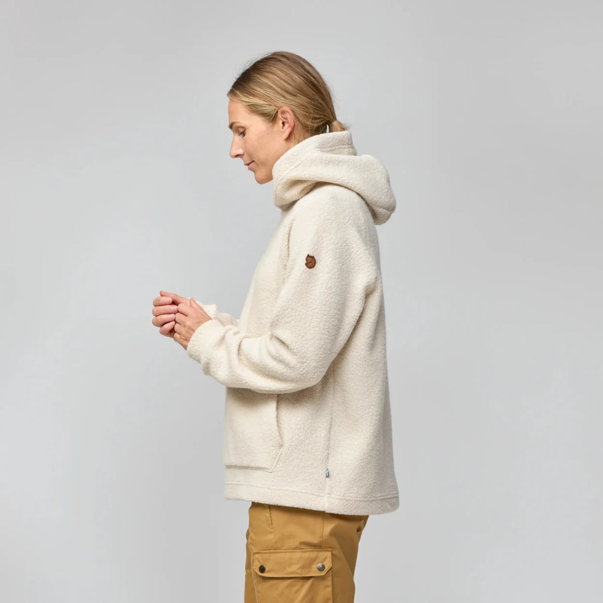 Fjallraven Womens Kaitum Hoodie - Chalk White