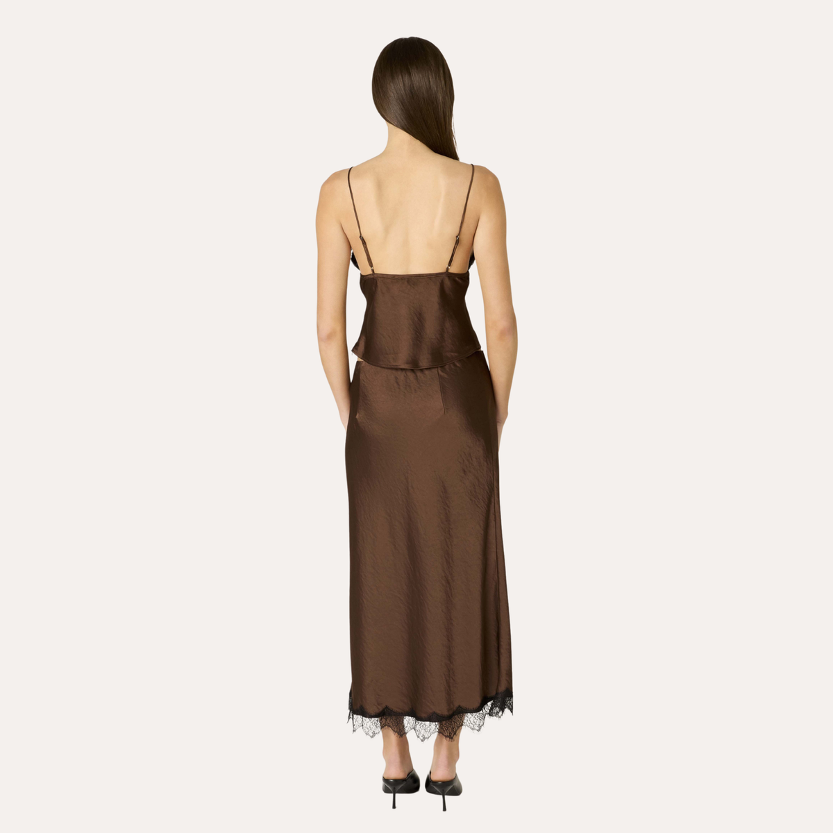 Place Showroom Womens Kingsley Top -  Chocolate
