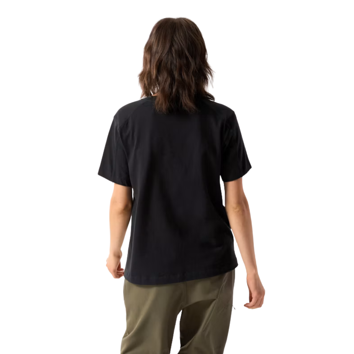 Arcteryx Womens Kragg Cotton Little Bird Crew SS-Black & Black