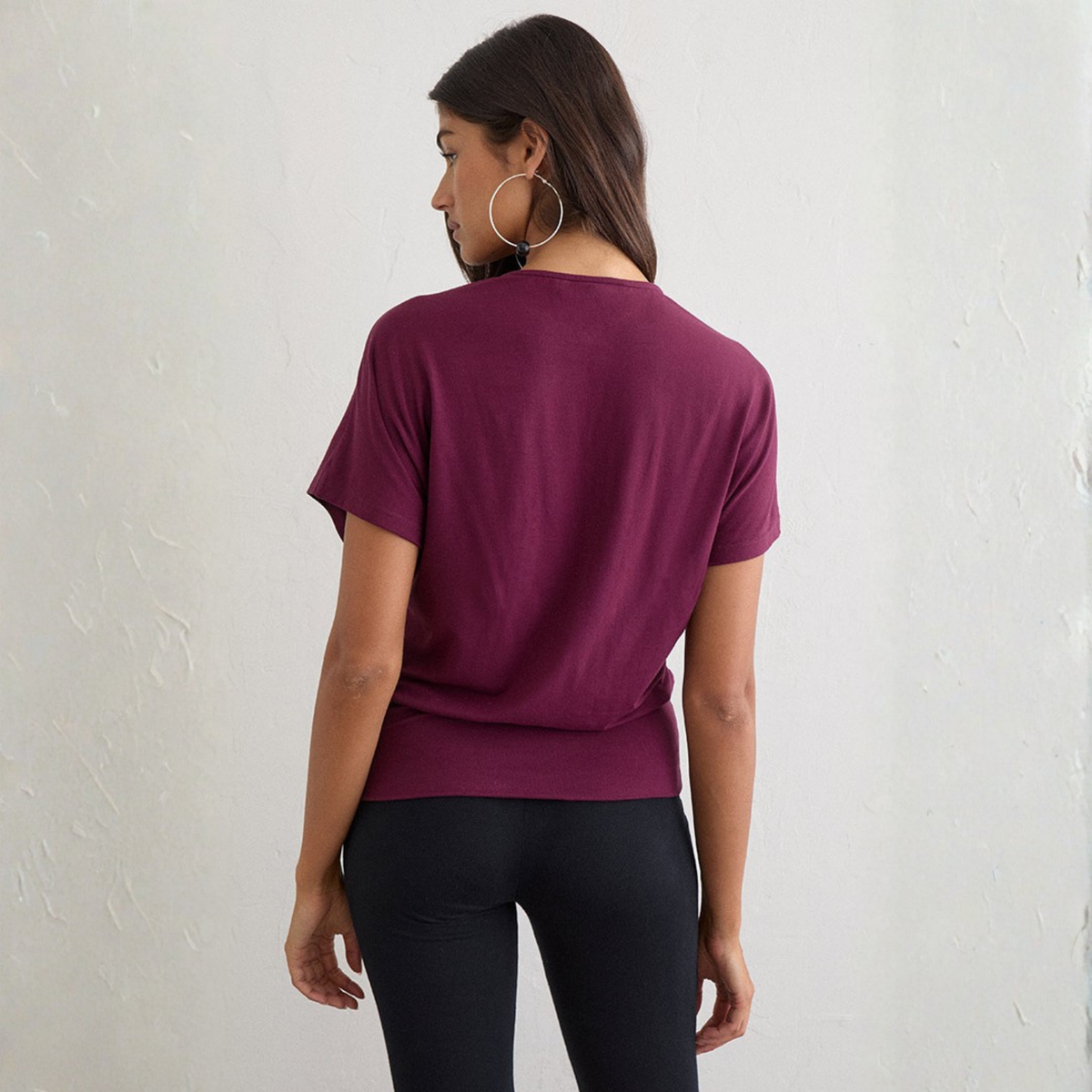 Motel Rocks Womens Krystle Top in Deep Purple-Deep Purple