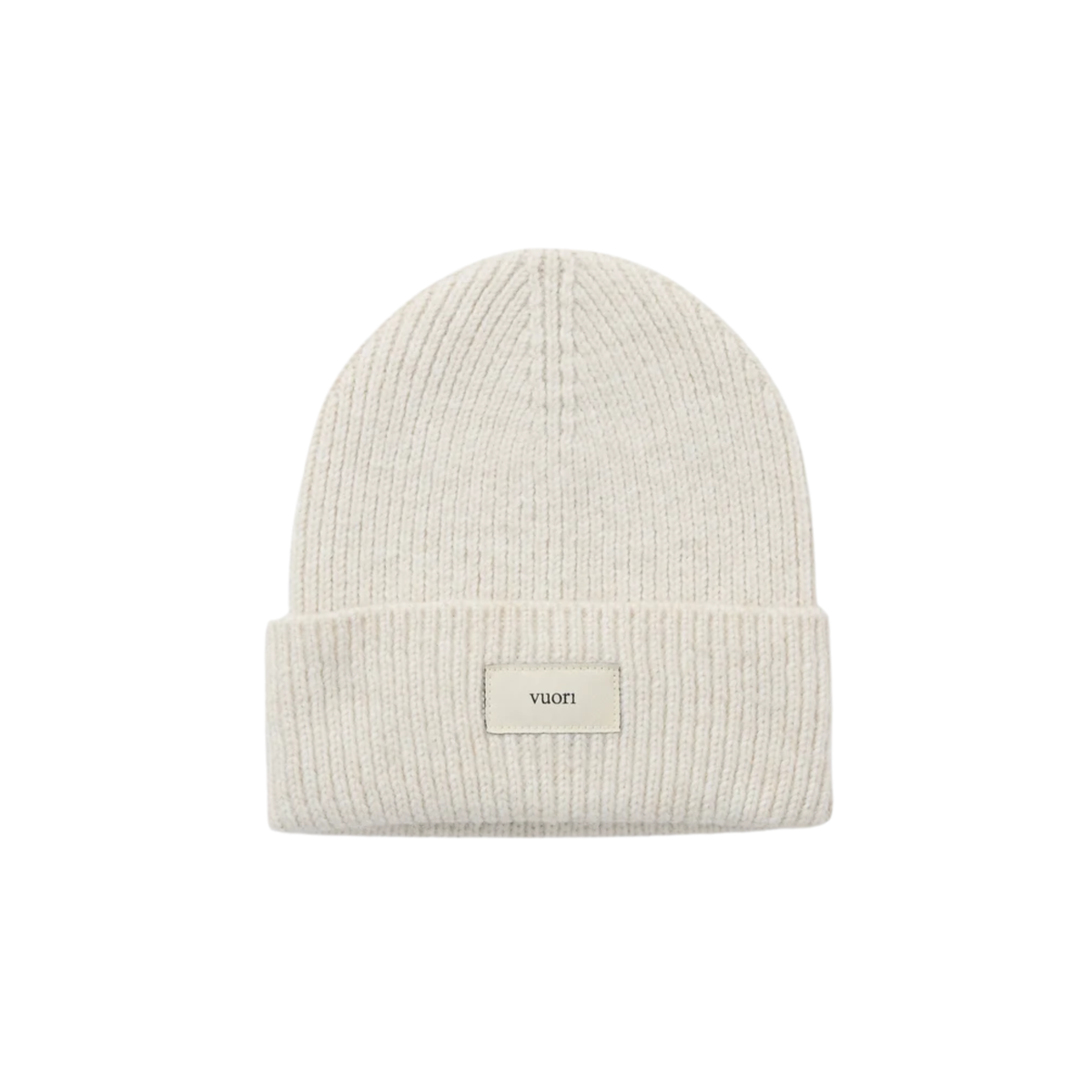Vuori Womens Label Beanie 2.0-Bone Heather
