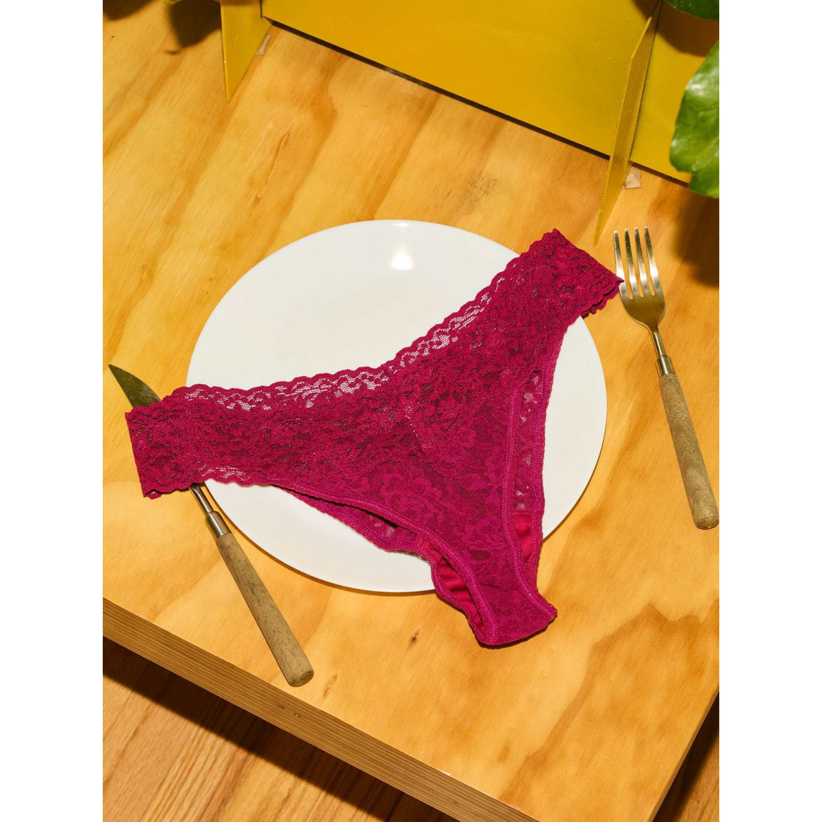 Hanky Panky Womens Lace Lowrise Thong