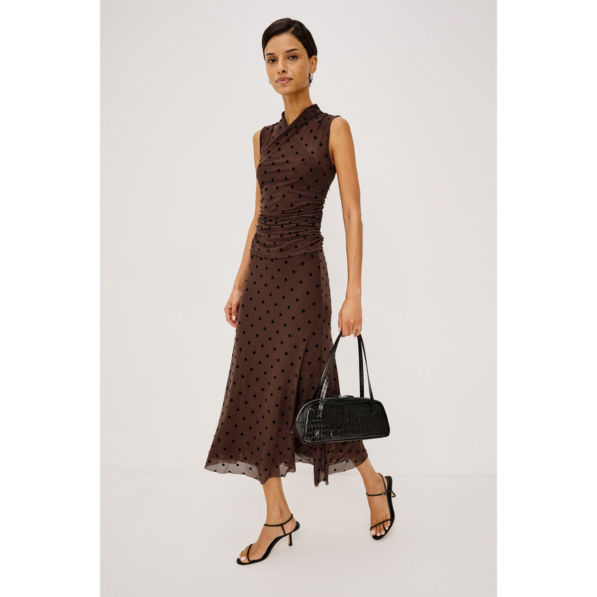 Rails Womens Lauris Top in Chocolate Polka Dot - Chocolate Polka Dot