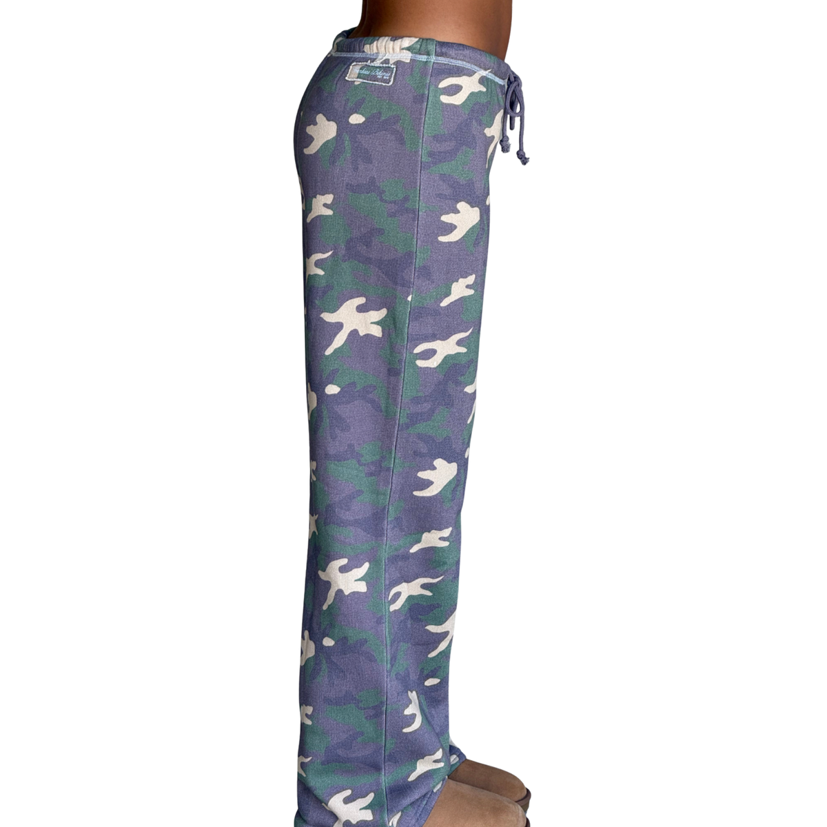 Frankies Bikinis Womens Legacy Terry Sweatpant-Classic Camo