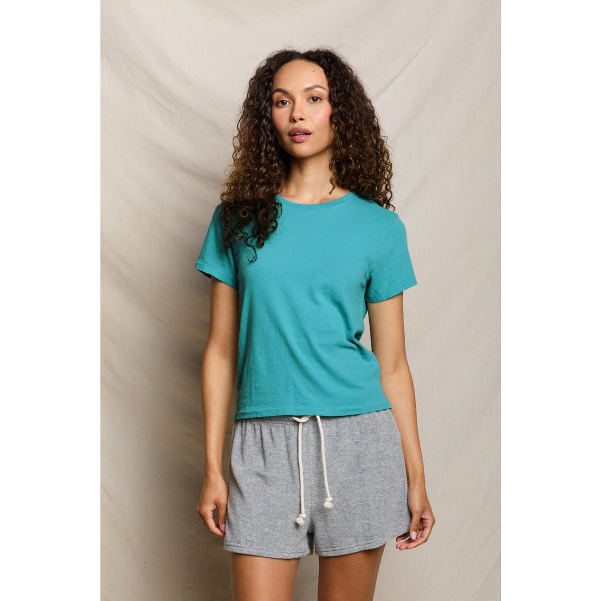 Perfect White Tee Womens Lisa Recycle Cotton Slim Crew Tee