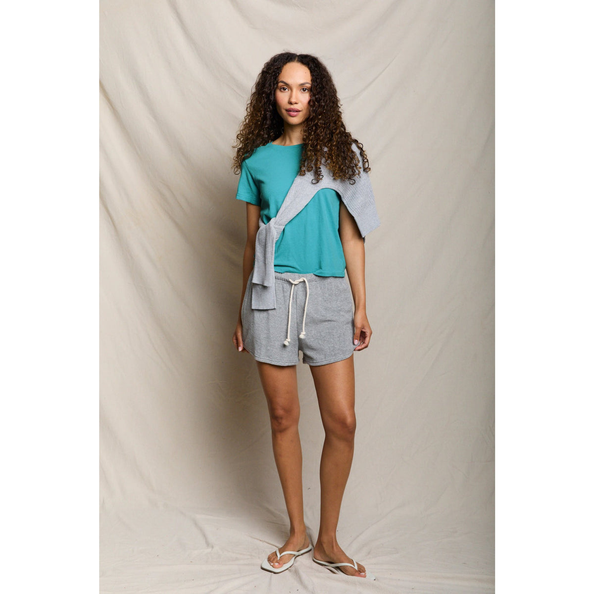 Perfect White Tee Womens Lisa Recycle Cotton Slim Crew Tee