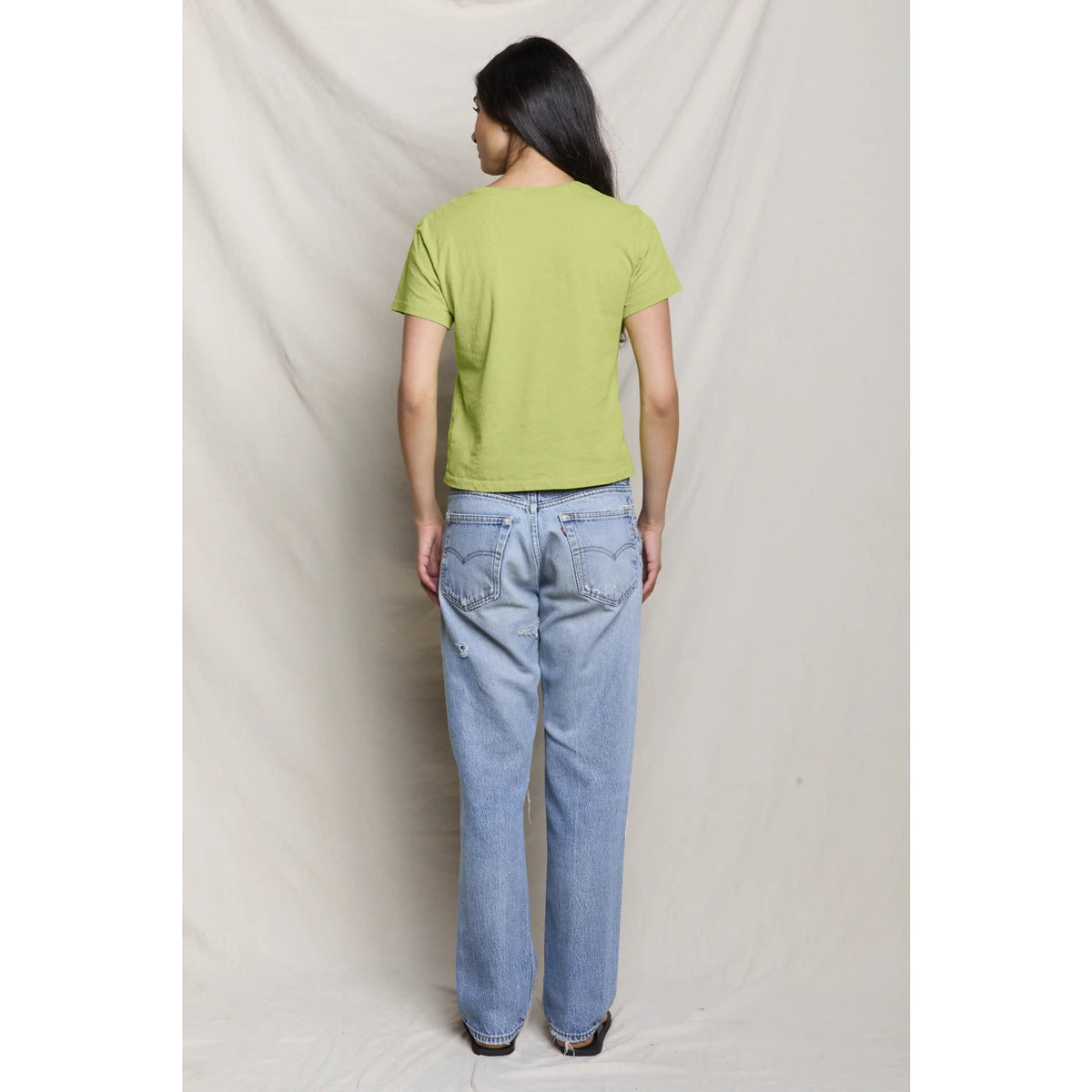 Perfect White Tee Womens Lisa Recycle Cotton Slim Crew Tee