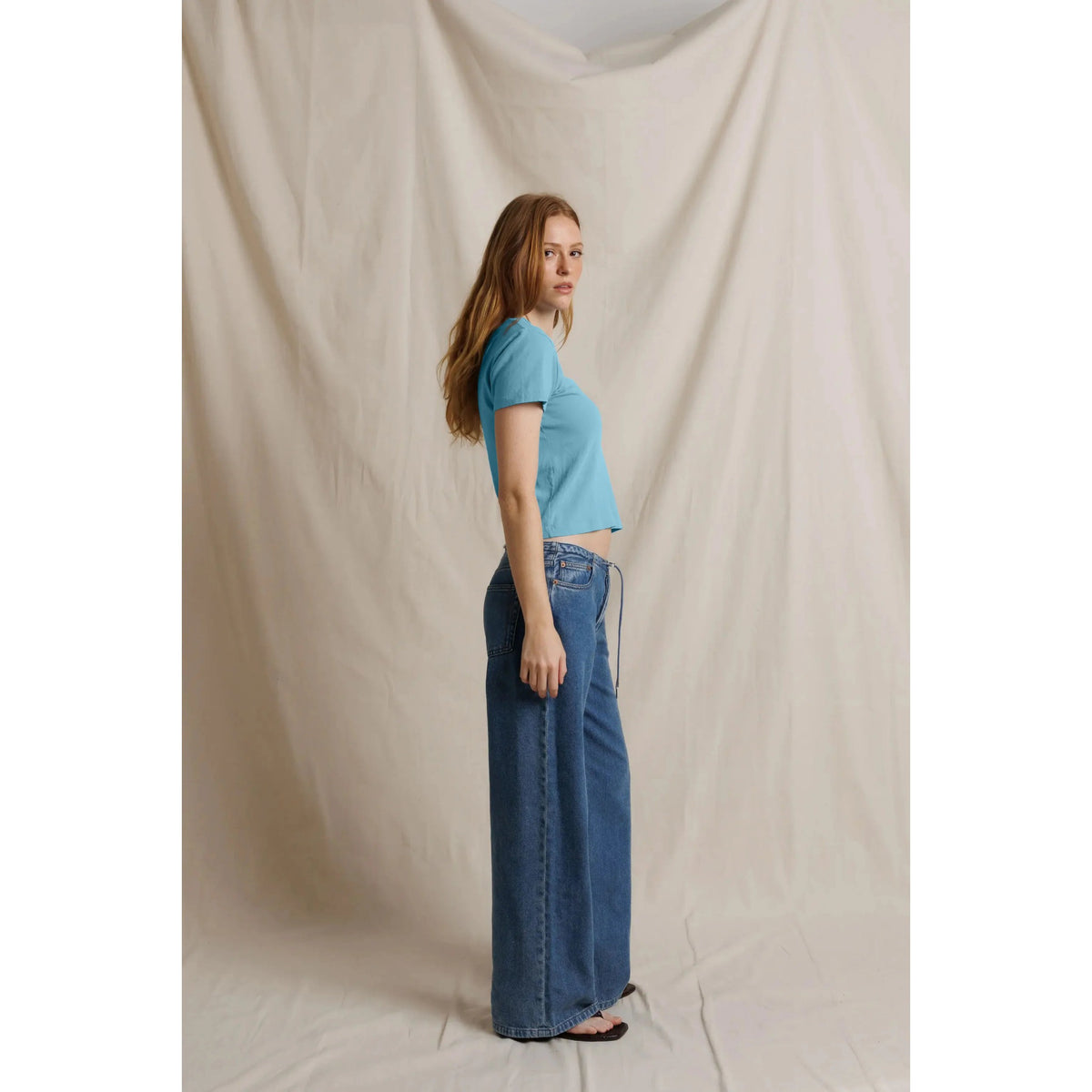 Perfect White Tee Womens Lisa Recycle Cotton Slim Crew Tee