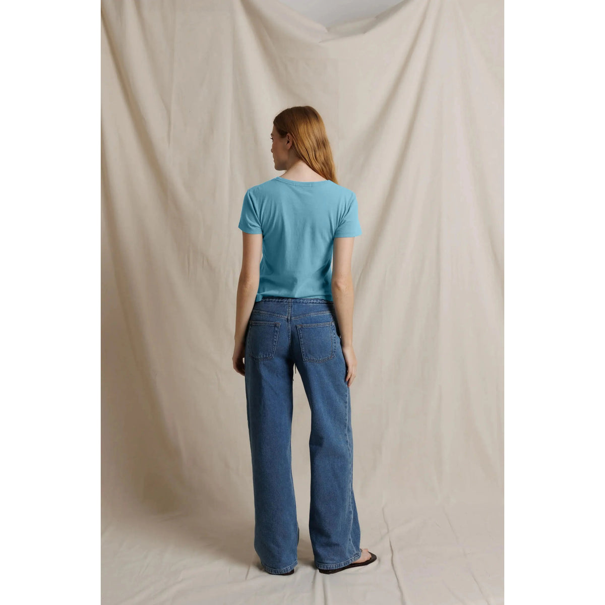 Perfect White Tee Womens Lisa Recycle Cotton Slim Crew Tee
