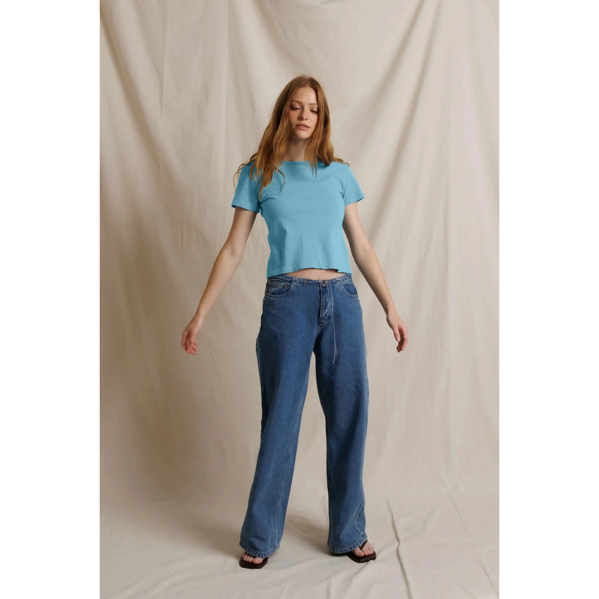 Perfect White Tee Womens Lisa Recycle Cotton Slim Crew Tee