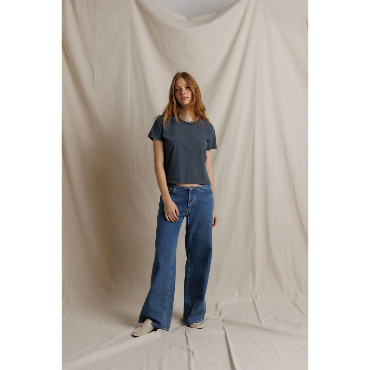 Perfect White Tee Womens Lisa Recycle Cotton Slim Crew Tee