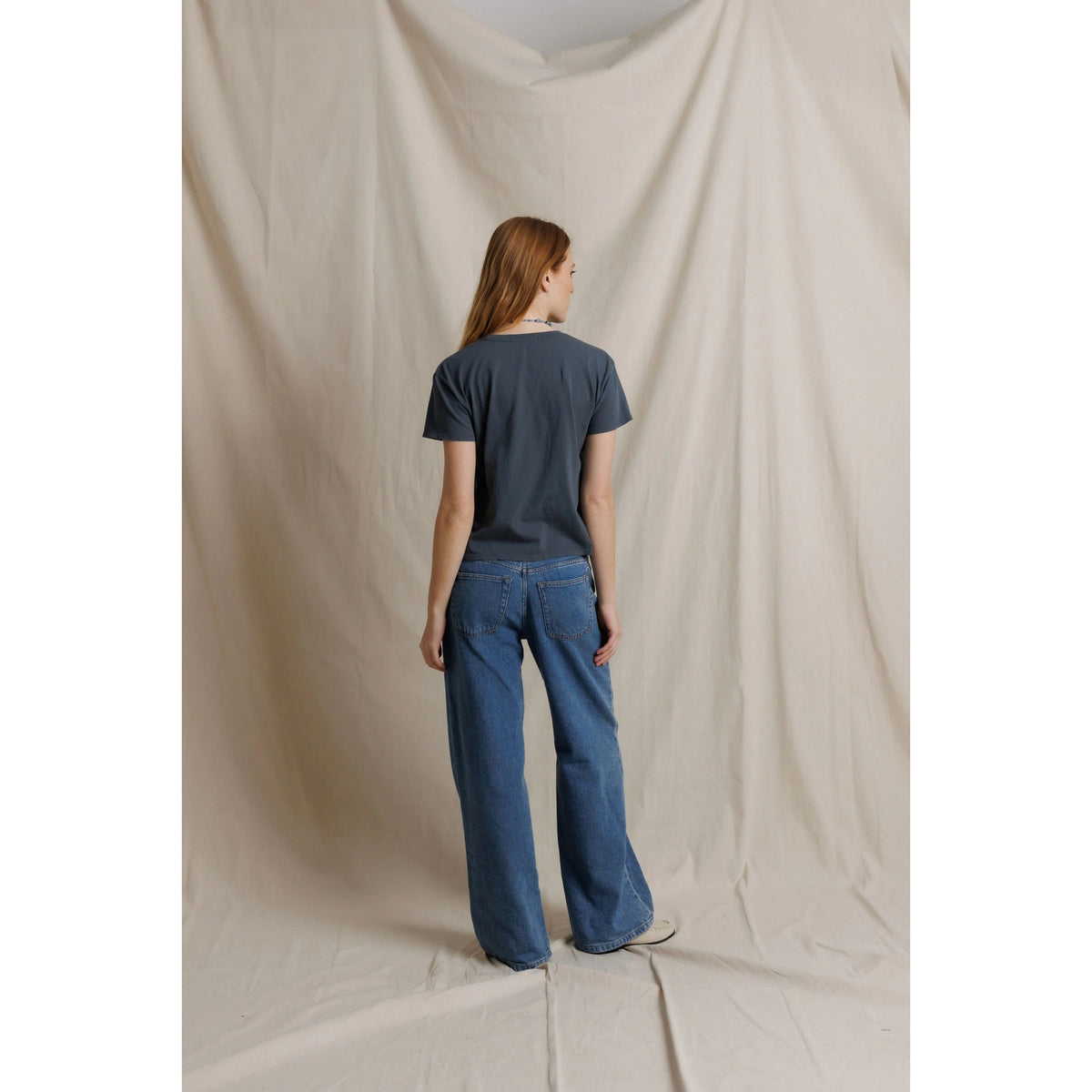 Perfect White Tee Womens Lisa Recycle Cotton Slim Crew Tee