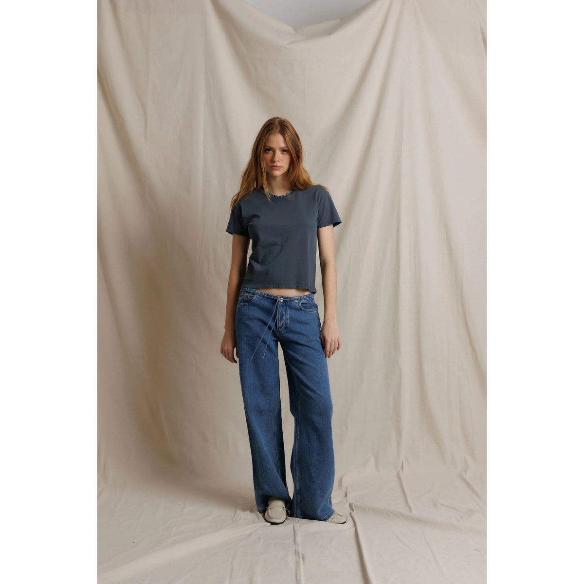 Perfect White Tee Womens Lisa Recycle Cotton Slim Crew Tee