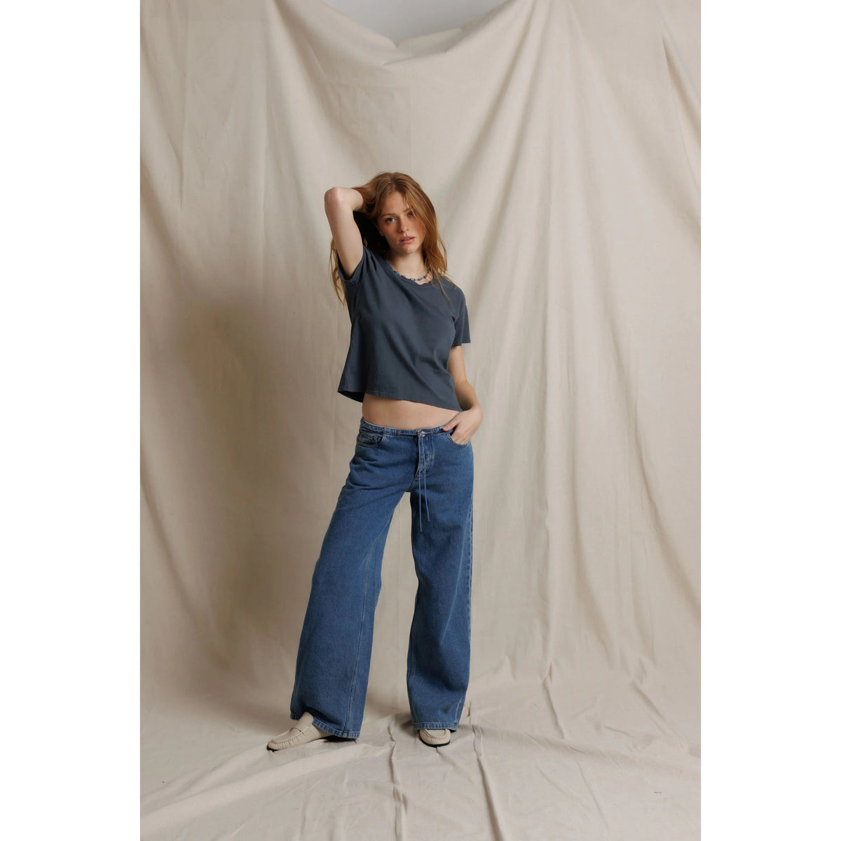 Perfect White Tee Womens Lisa Recycle Cotton Slim Crew Tee