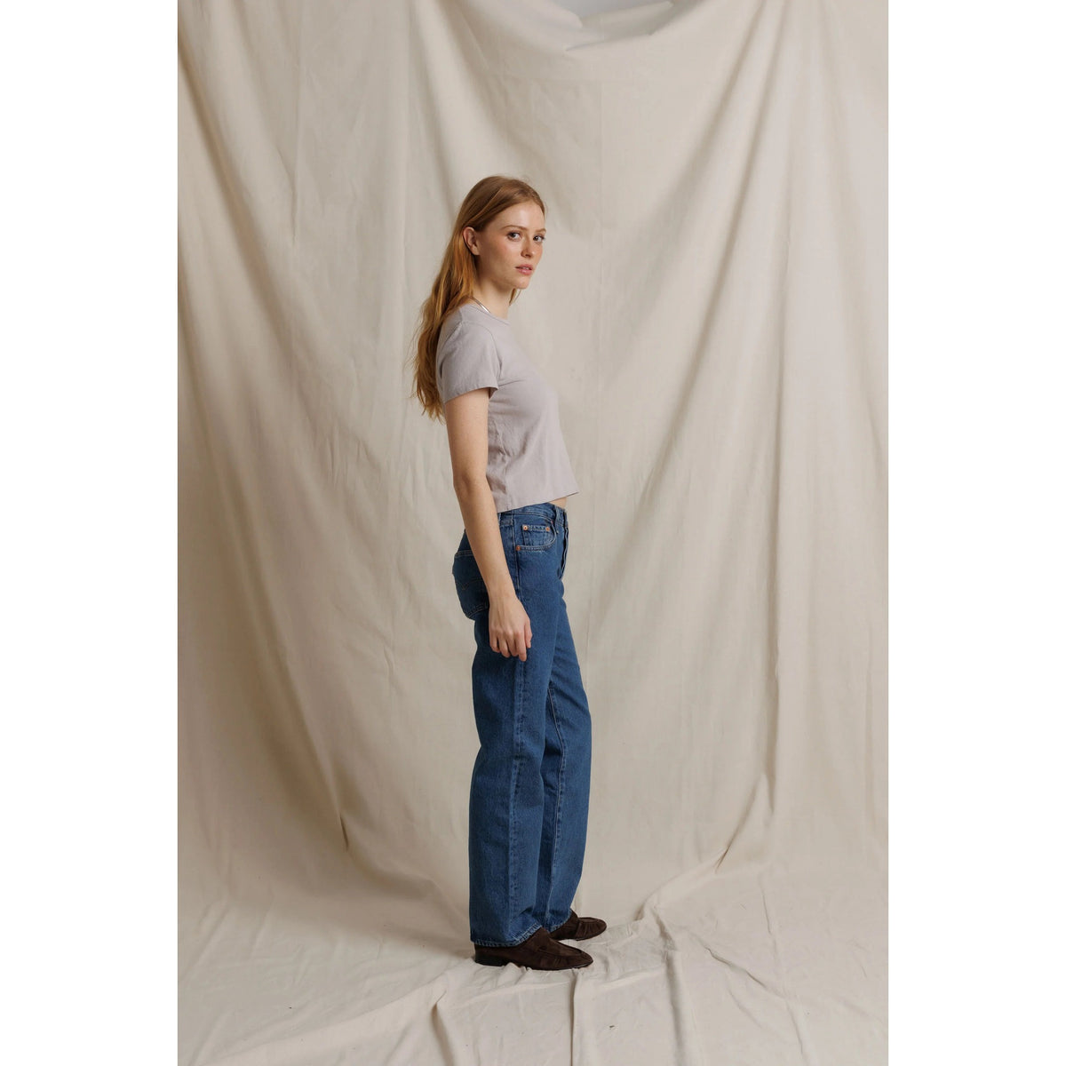 Perfect White Tee Womens Lisa Recycle Cotton Slim Crew Tee