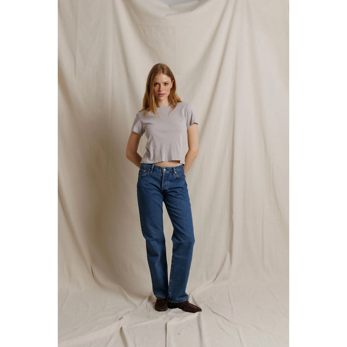 Perfect White Tee Womens Lisa Recycle Cotton Slim Crew Tee