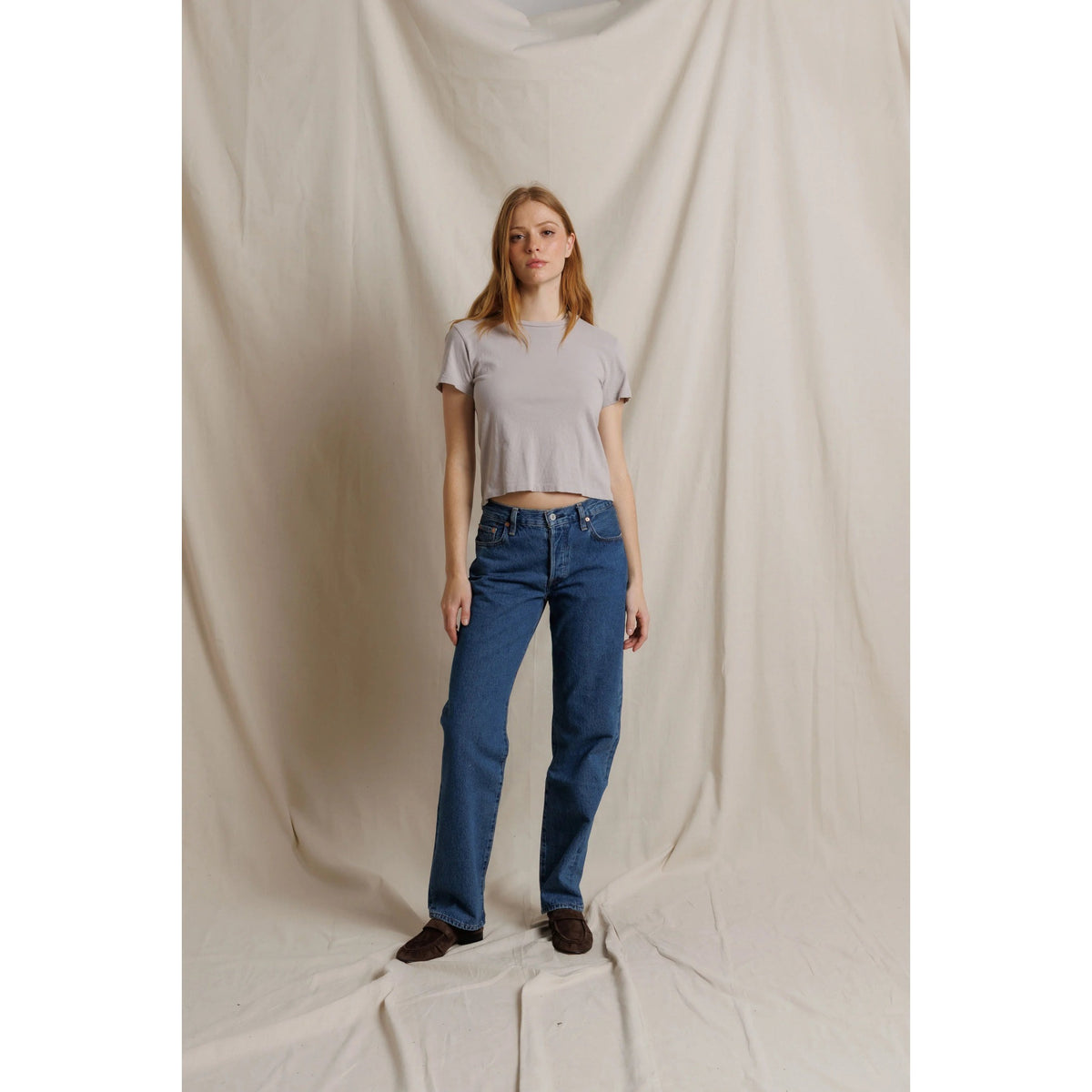 Perfect White Tee Womens Lisa Recycle Cotton Slim Crew Tee
