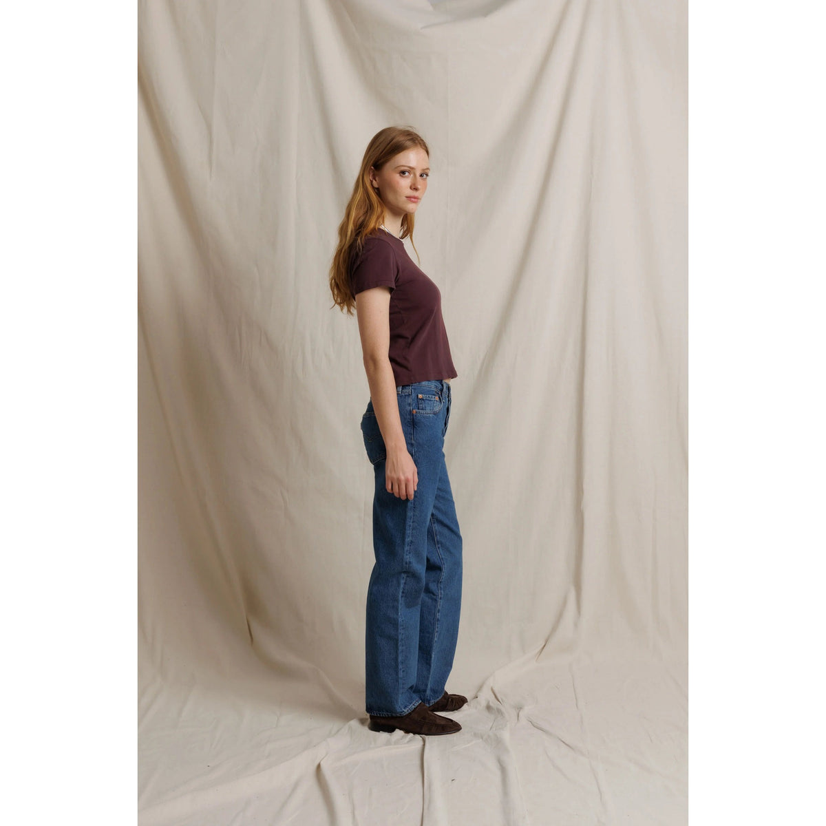Perfect White Tee Womens Lisa Recycle Cotton Slim Crew Tee