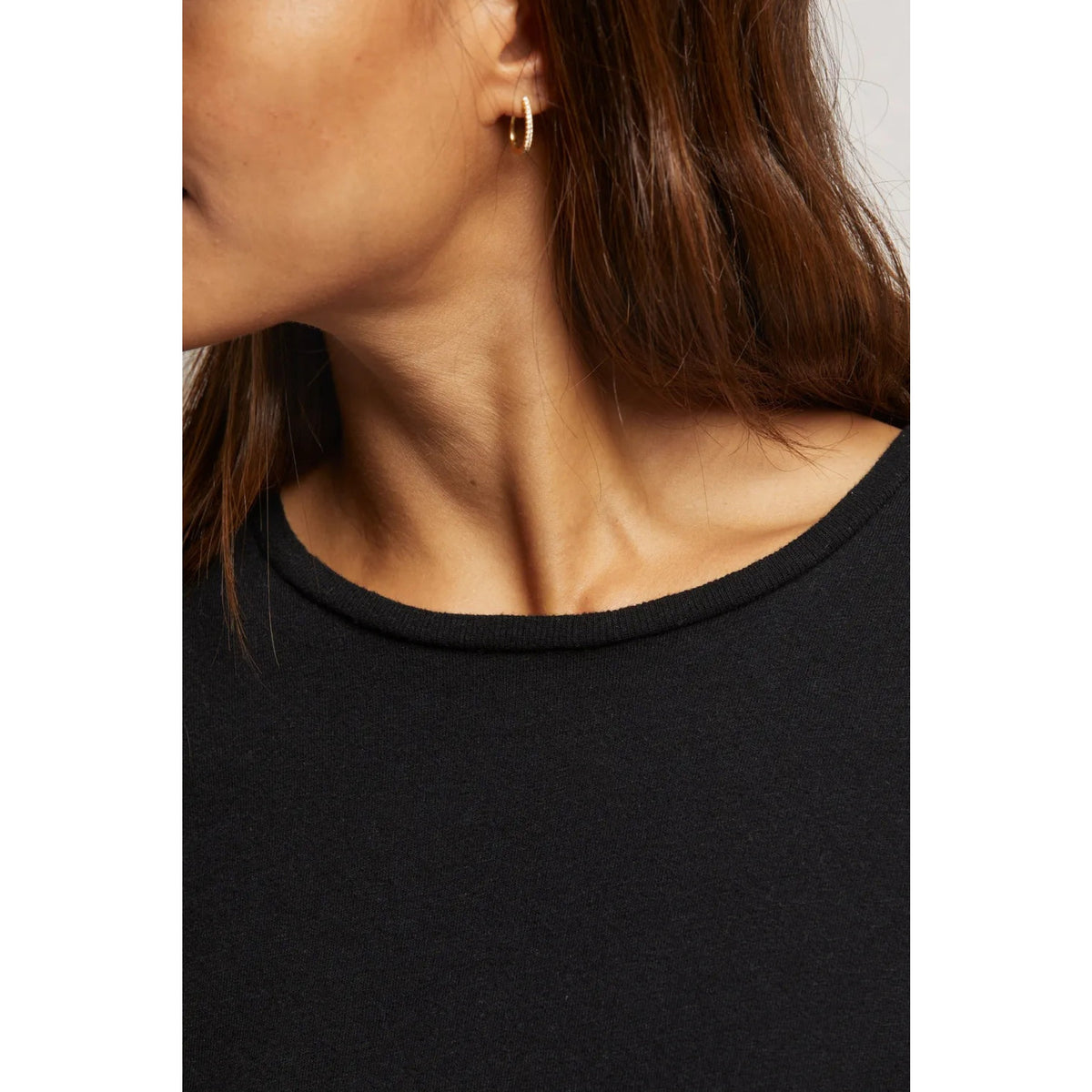 Perfect White Tee Womens Lisa Recycle Cotton Slim Crew Tee