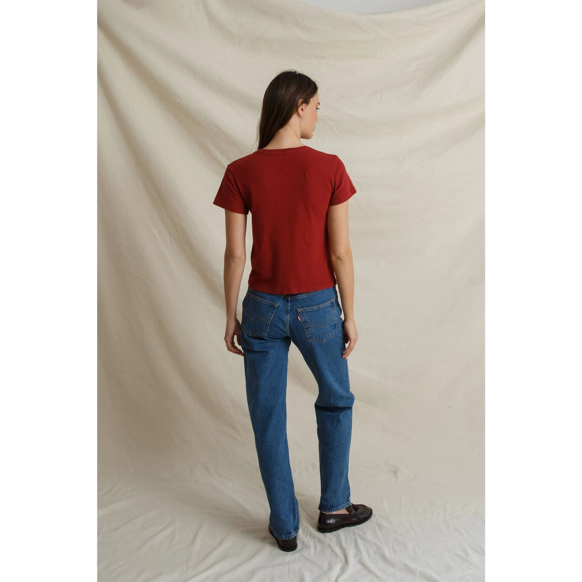 Perfect White Tee Womens Lisa Recycle Cotton Slim Crew Tee