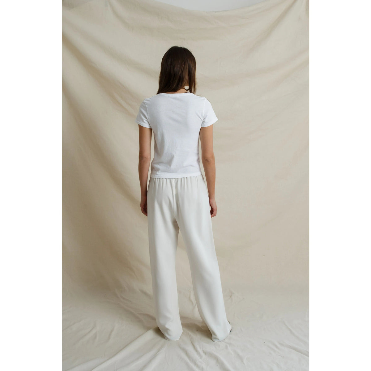 Perfect White Tee Womens Lisa Recycle Cotton Slim Crew Tee