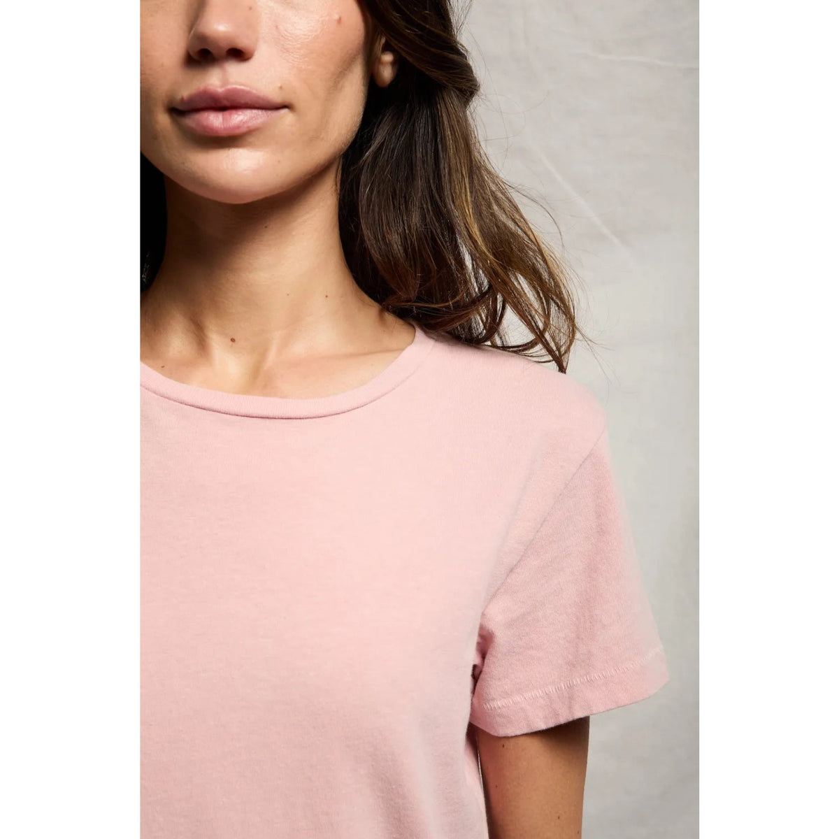 Perfect White Tee Womens Lisa Recycle Cotton Slim Crew Tee