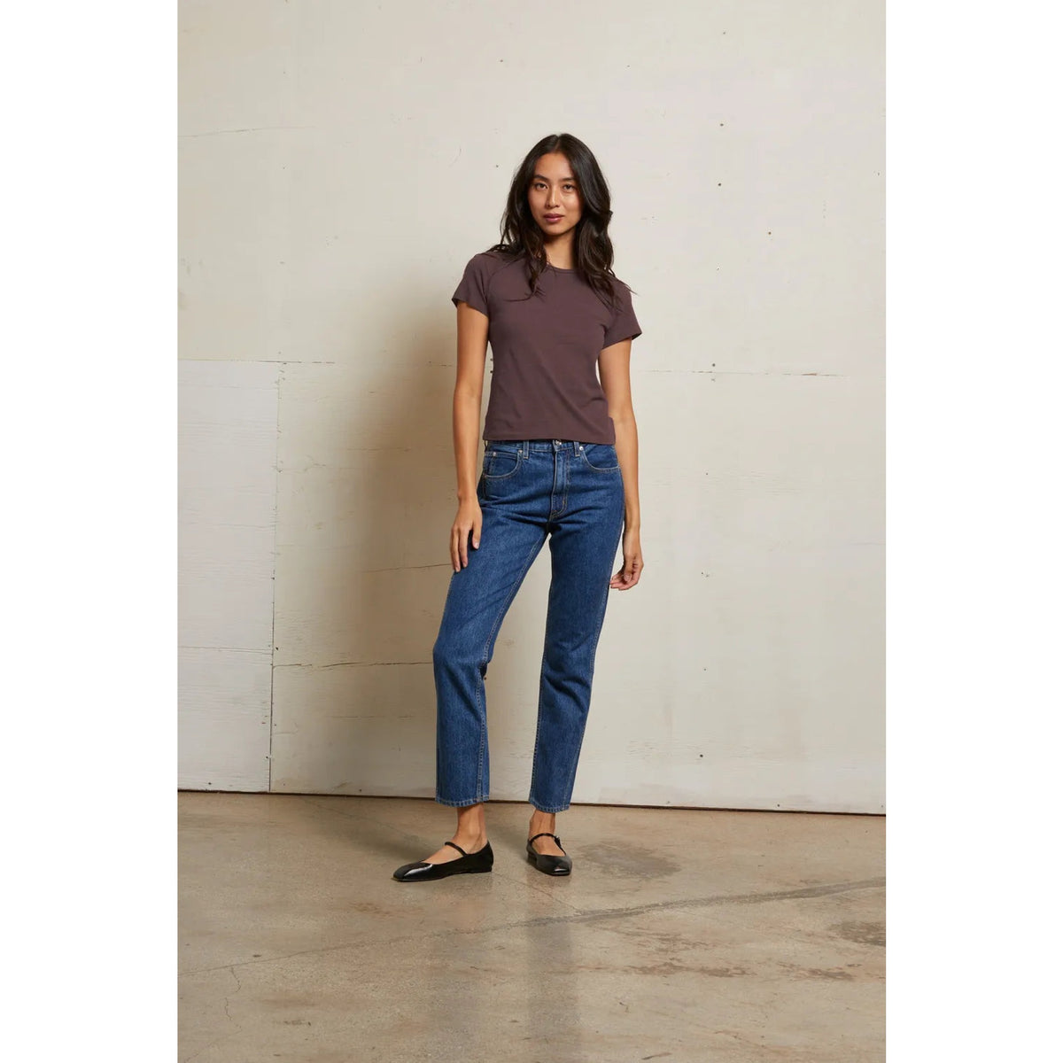 Perfect White Tee Womens Lisa Recycle Cotton Slim Crew Tee