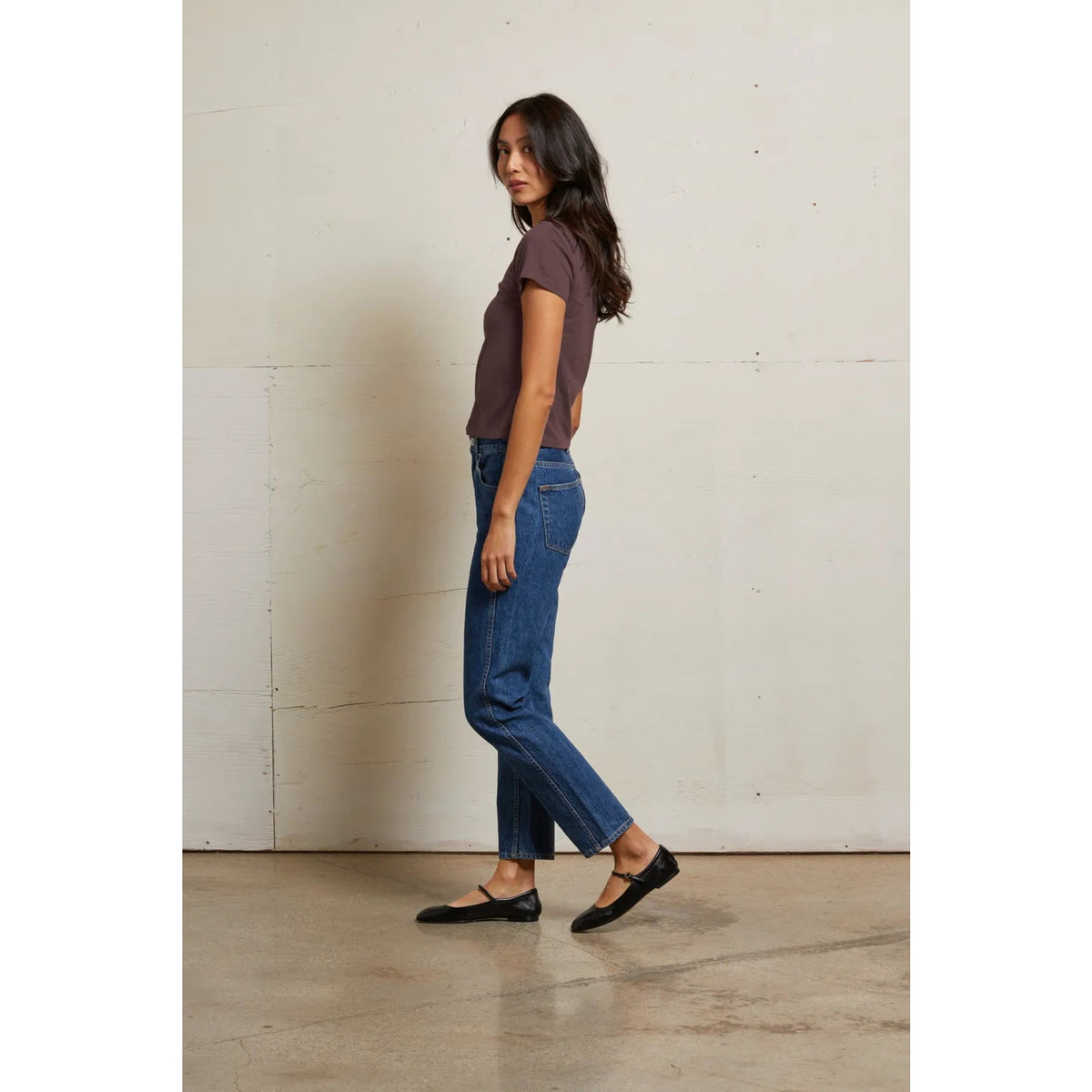 Perfect White Tee Womens Lisa Recycle Cotton Slim Crew Tee
