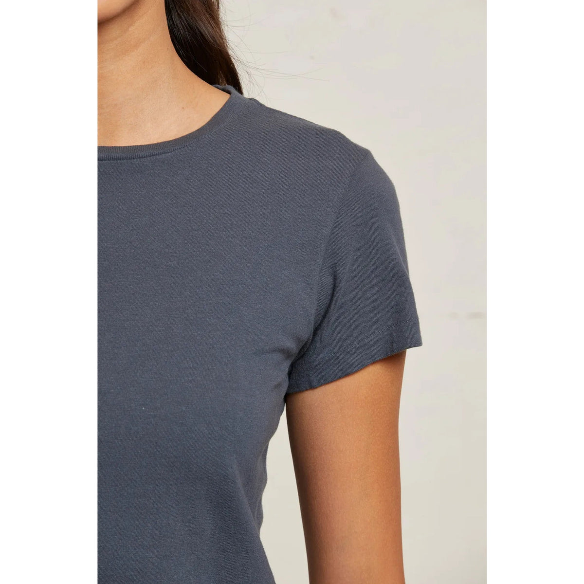 Perfect White Tee Womens Lisa Recycle Cotton Slim Crew Tee