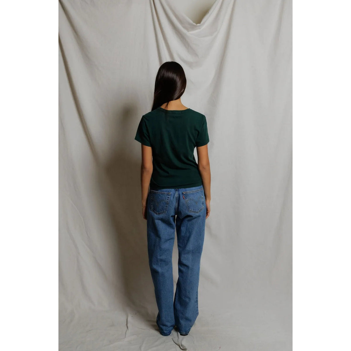 Perfect White Tee Womens Lisa Recycle Cotton Slim Crew Tee