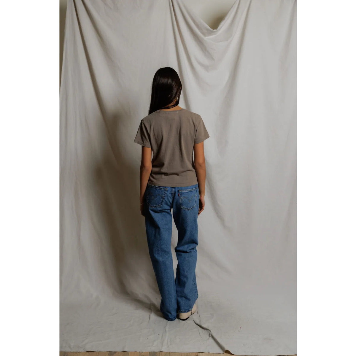Perfect White Tee Womens Lisa Recycle Cotton Slim Crew Tee