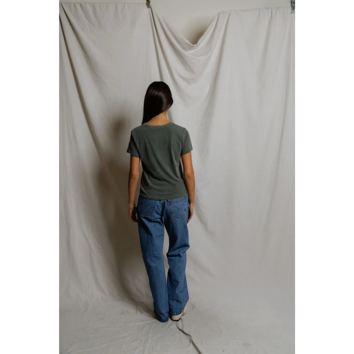 Perfect White Tee Womens Lisa Recycle Cotton Slim Crew Tee