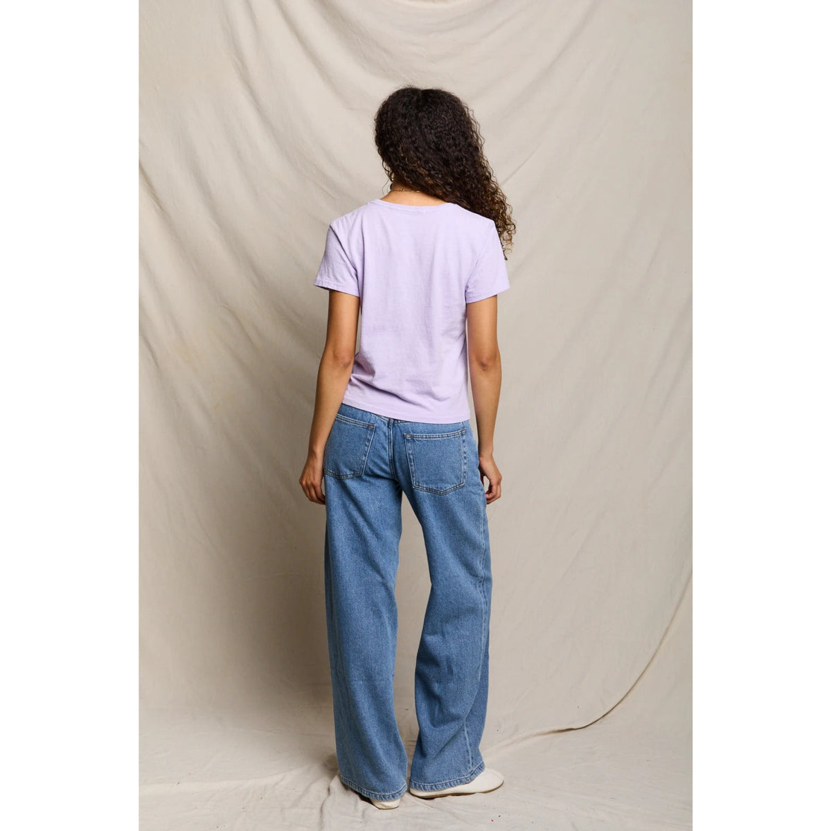 Perfect White Tee Womens Lisa Recycle Cotton Slim Crew Tee
