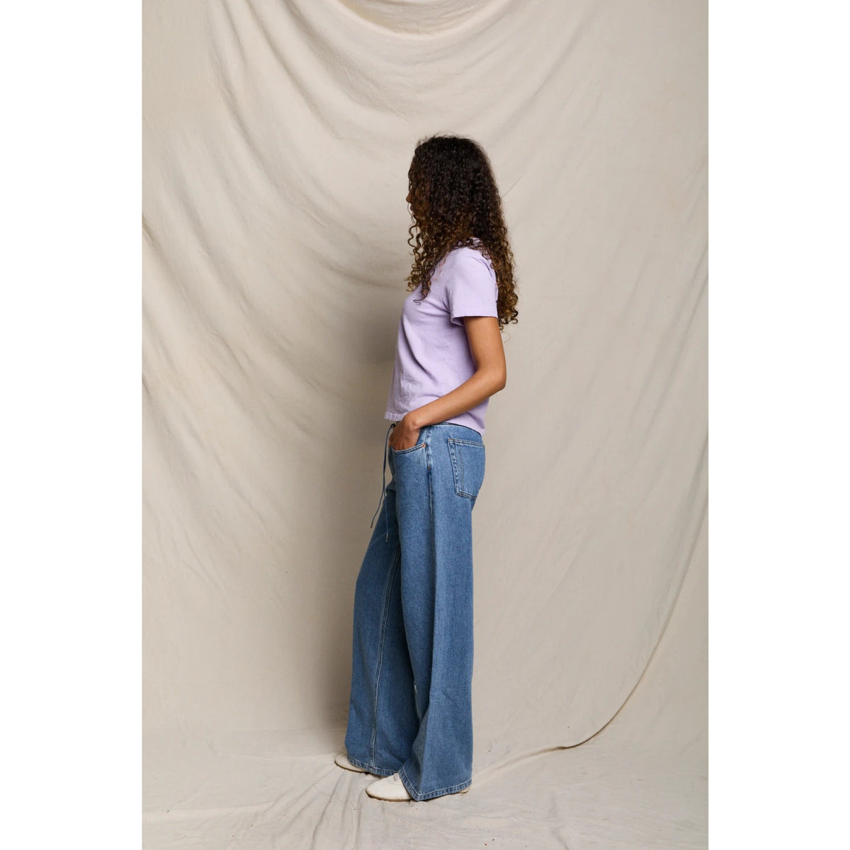 Perfect White Tee Womens Lisa Recycle Cotton Slim Crew Tee